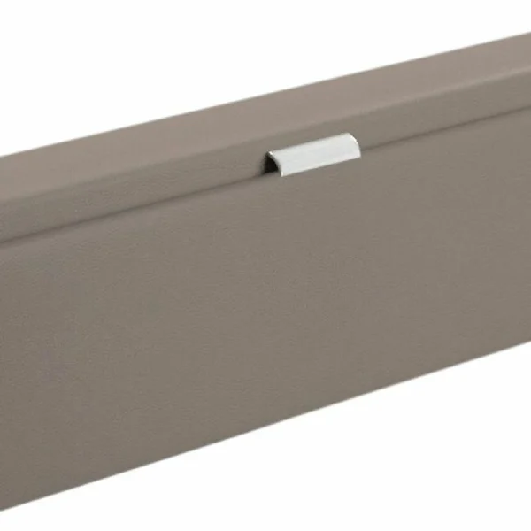 Sommier Coffre 160×200 Cm DREAMEA EDITION SONNY PU Taupe magasin pas cher 4