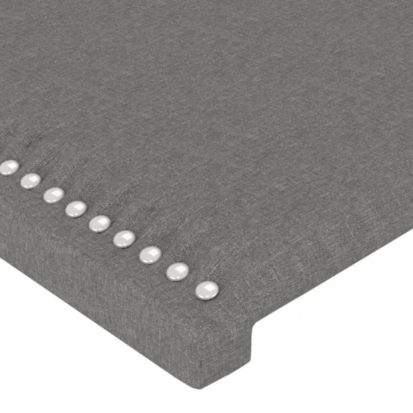 VidaXL Tête De Lit à LED Gris Foncé 83x16x118/128 Cm Tissu REMISE allant 5