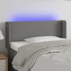 VidaXL Tête De Lit à LED Gris Foncé 83x16x78/88 Cm Tissu boutique pas cher 17