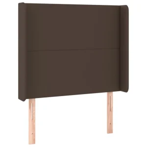 VidaXL Tête De Lit à LED Marron 103x16x118/128 Cm Similicuir Authenticité garantie 9