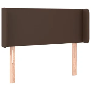 aux meilleurs prix VidaXL Tête De Lit à LED Marron 93x16x78/88 Cm Similicuir 9