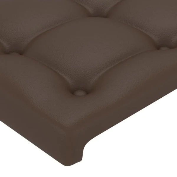 VidaXL Tête De Lit à LED Marron 93x16x78/88 Cm Similicuir magasin pour 5