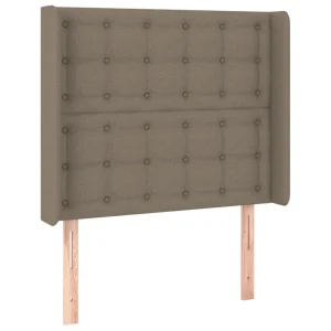 VidaXL Tête De Lit à LED Taupe 103x16x118/128 Cm Tissu SOLDES TOUT À 9