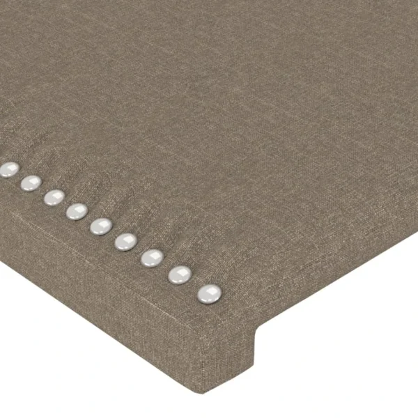 VidaXL Tête De Lit Avec Oreilles Taupe 147x16x78/88 Cm Tissu Officielle 6