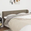 VidaXL Tête De Lit Avec Oreilles Taupe 203x23x78/88 Cm Tissu magasins pour 13