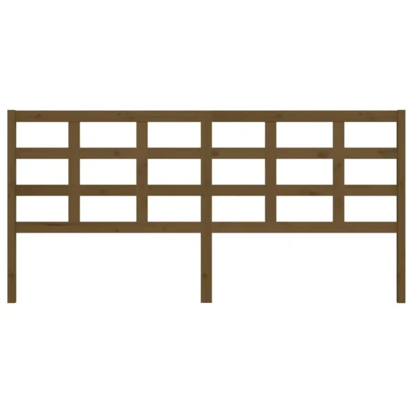 VidaXL Tête De Lit Marron Miel 205,5x4x100 Cm Bois Massif De Pin magasin pour 4
